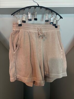 Old Navy  Drawstring Terry Shorts in Beige